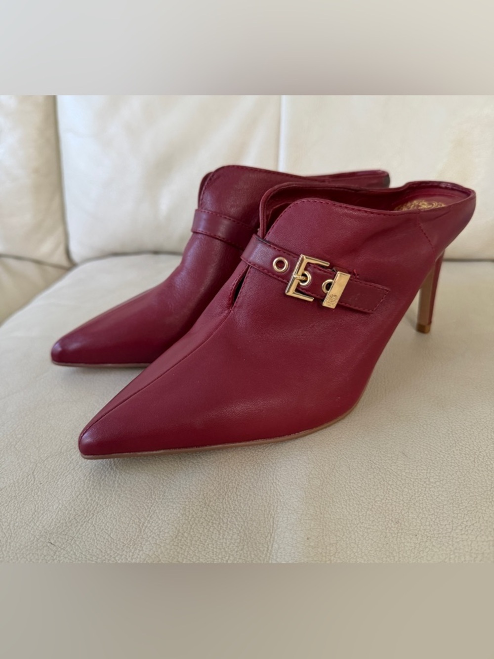 Vince Camuto Maskelynn Women's Burgundy Leather